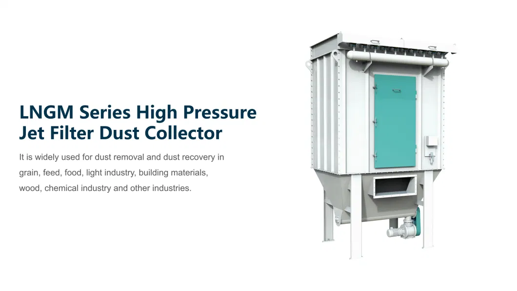 Square High Pressure Jet Round Bag Industrial Air Dust Control Equipment for Wheat, Paddy, Rice, Corn, Soybean, Flour etc. Grain Processing Machinery