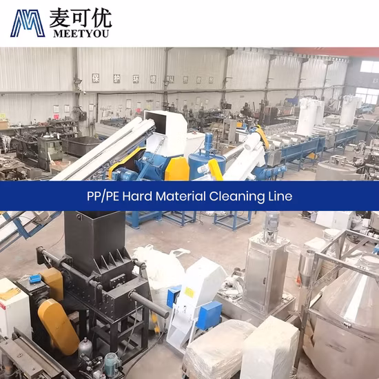 Meetyou Machineryペットフレークホット洗濯機OEMカスタマイズされたペットボトルリサイクル機器中国高収量PE / PPプラスチック洗浄ラインメーカー